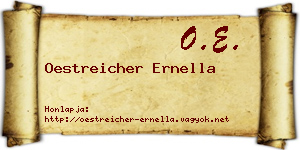 Oestreicher Ernella névjegykártya